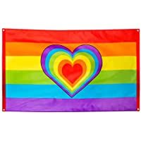 Boland 44721 – Bandera arcoiris con corazón